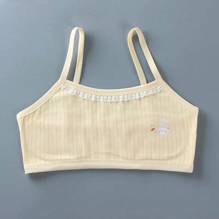 Brassières Fille LOREZA Lot De 5 - Coton Doux Sans Armatures - Dos Nageur - Tailles 2-15 Ans