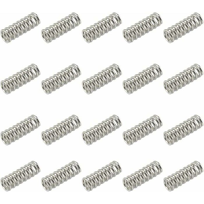 Lot De 20 Ressorts De Compression - Dimensions 3 X 8,5 Mm - Fermes - État Comme Neuf