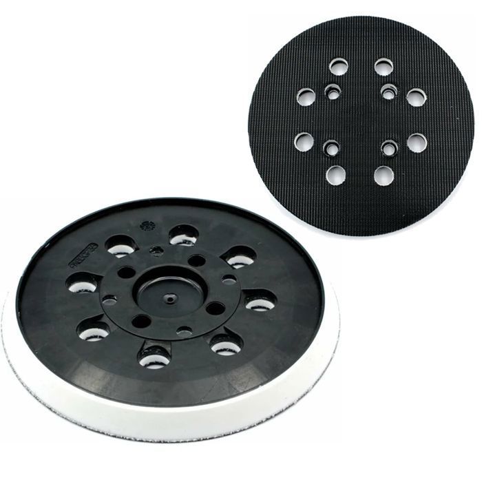 Plateau De Ponçage 125mm Hook & Loop Pour Bosch PEX 300/400 AE - 8 Trous