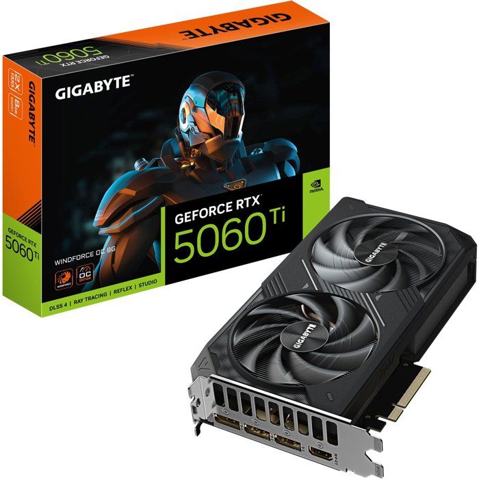 Carte Graphique GIGABYTE GeForce RTX 5060 Ti WINDFORCE OC 8GB – PCIe 5.0, 2587MHz - vue 7