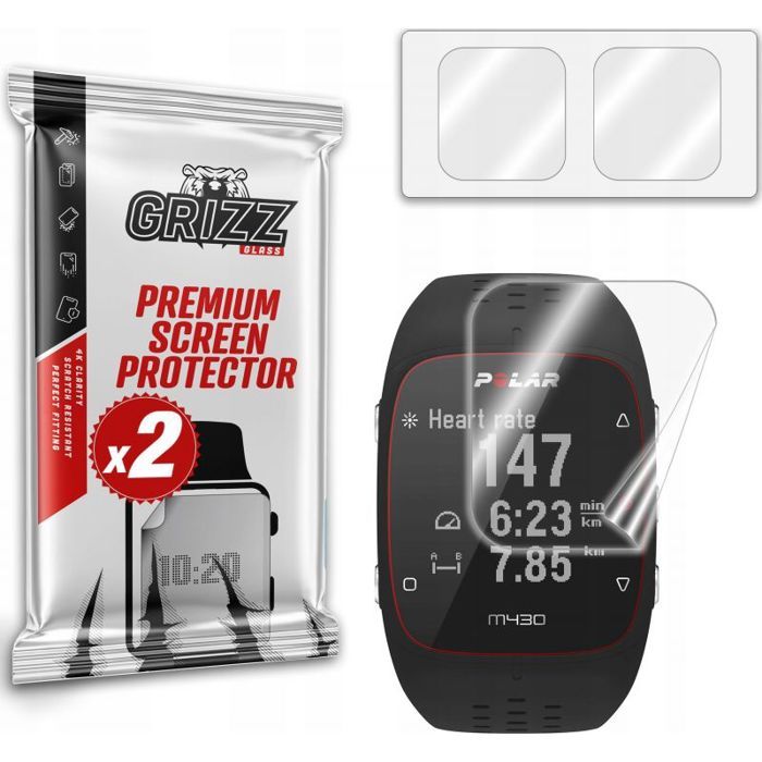 Film de protection montre connectee Grizzglass Film céramique pour Polar M430