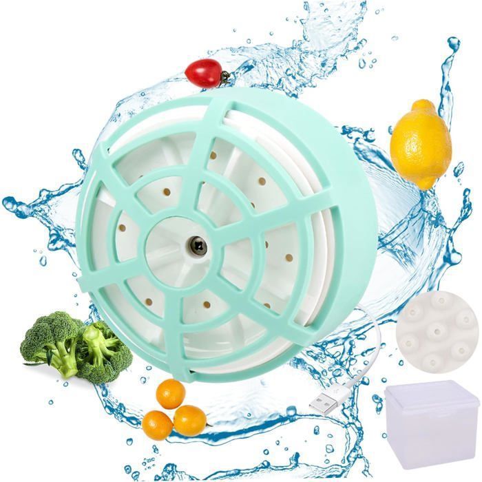 EGNMCR Machine à Laver Fruits et Légumes Portable 4800mah en Forme de