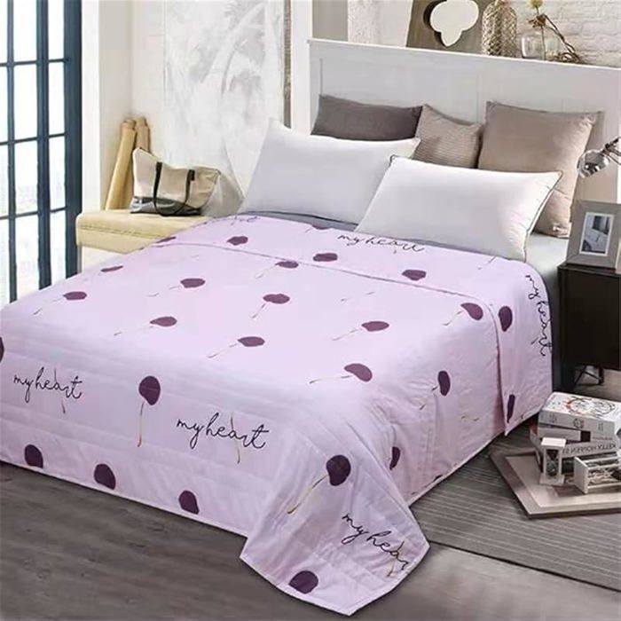 Couvre Lit Matelassé Réversible Dessus Lit Couverture Climatisation Couette Parure Lit Canapé Air Cerise#140x200cm JETEE DE LIT