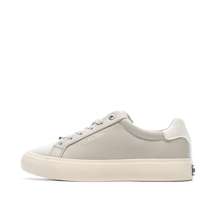 Calvin Klein Baskets Grises Femme Calvin Klein Jeans Lace