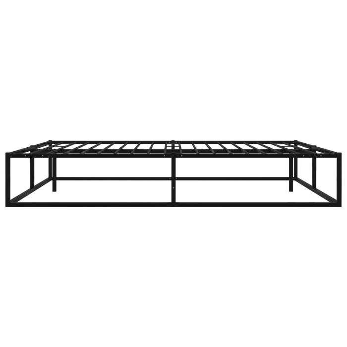 Noir 180 x 200 cm - Lit métal - Charge maximale 150 kg - Structure de lit - matelas non inclus - noir métal 180x200 cm 005_892025