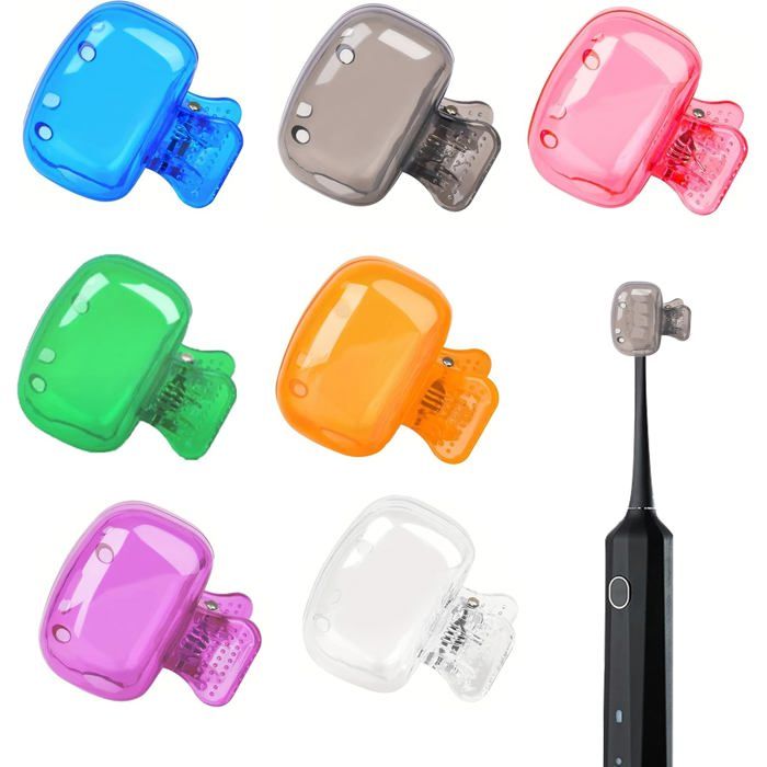 5 Capuchons Protection Tête Brosse à Dents - Plastique Sans BPA - Ventilation Anti-humidité - Voyage Hôtel École - Uni CASSETTE VHS