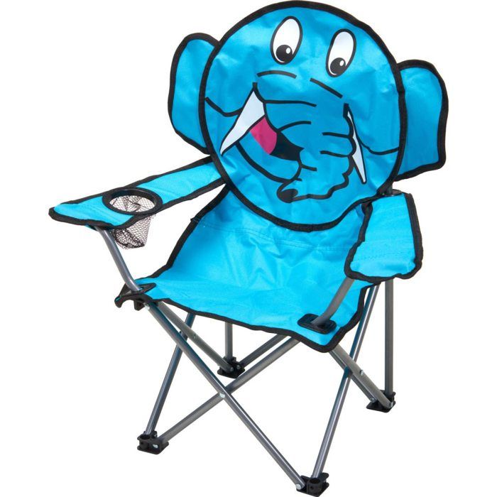 Chaise pliante pour enfant - PROGARDEN - Éléphant bleu - compacte et pliable - Oxford 600D - verrou de sécurité Chaise pliante pour enfant - PROGARDEN - Éléphant bleu - compacte et pliable - Oxford 600D - verrou de sécurité