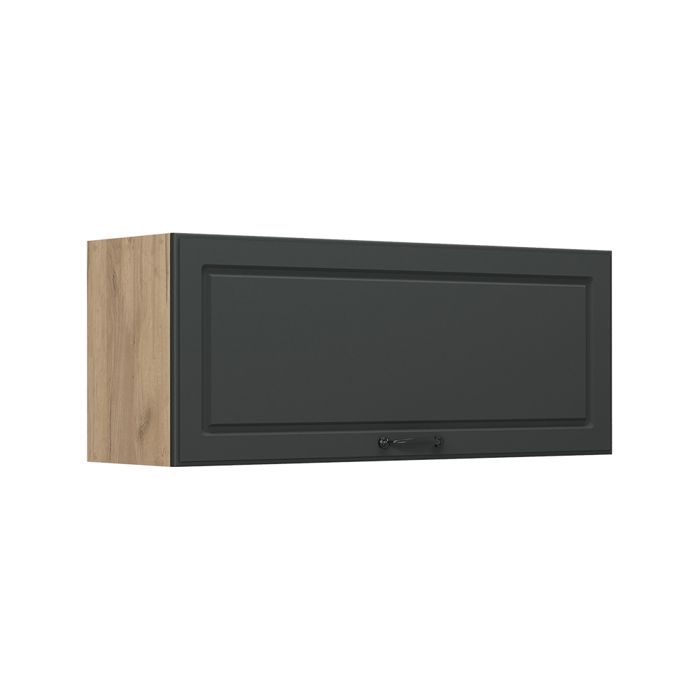 Elément haut de cuisine R-Line 100cm Plat Anthracite campagne/Chêne doré Vicco 63130