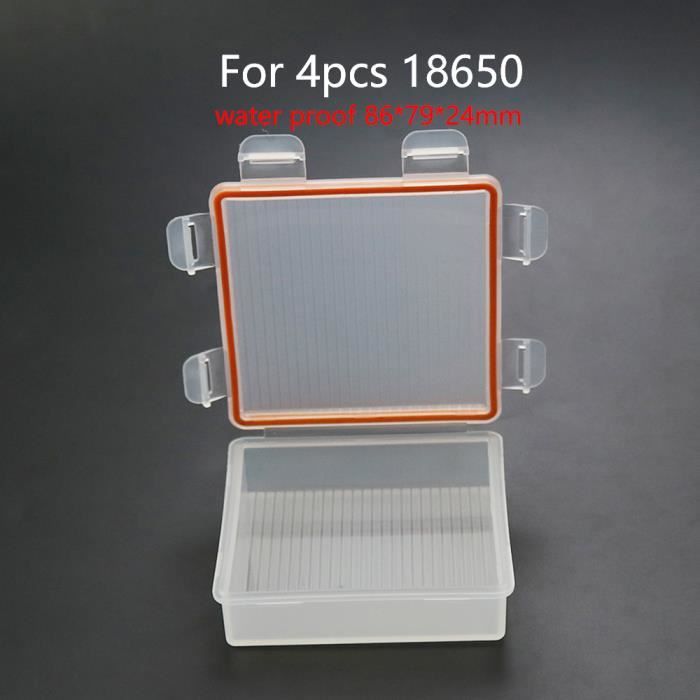 Pochette Rangement Étanche JJC - Pour 4 Piles 18650 + 2 Cartes SD, Mousqueton, Fixation Ceinture