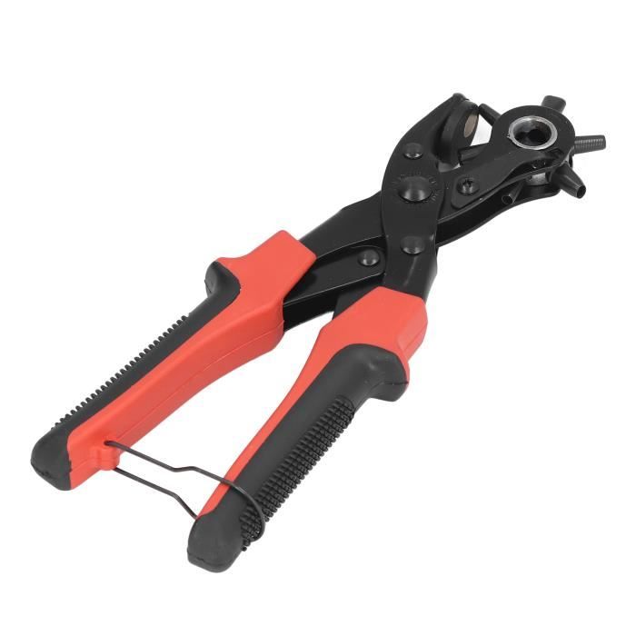 Pinces à Trous Pour Ceinture Et Cuir - FLOKOO - Rouge