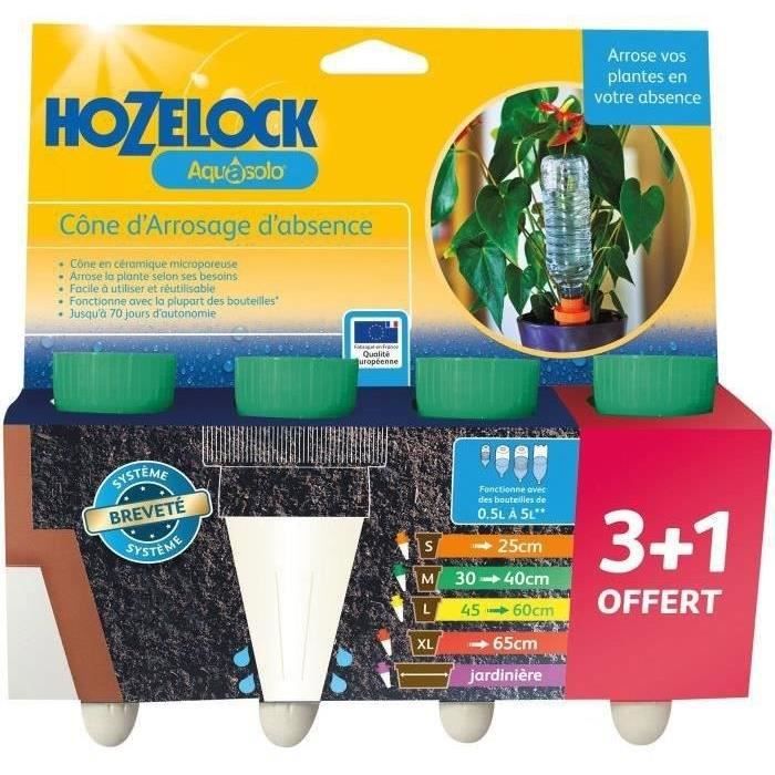 HOZELOCK Cône arrosage céramique Aquasolo vert x4 blister