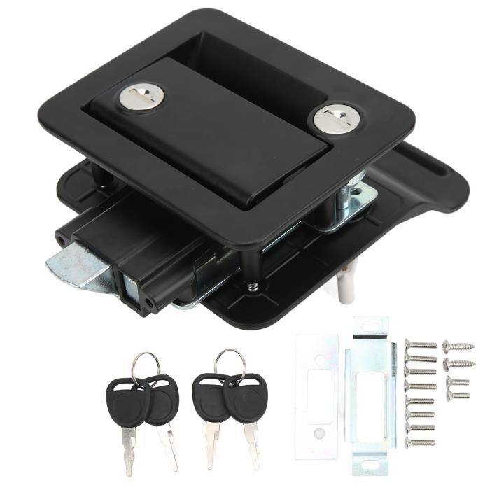 Serrure De Porte Supplémentaire électrique ASHATA – Verrou Métallique à Contrôle D'accès – Sécurité Renforcée Avec Clé – Pour Porte Métal/bois