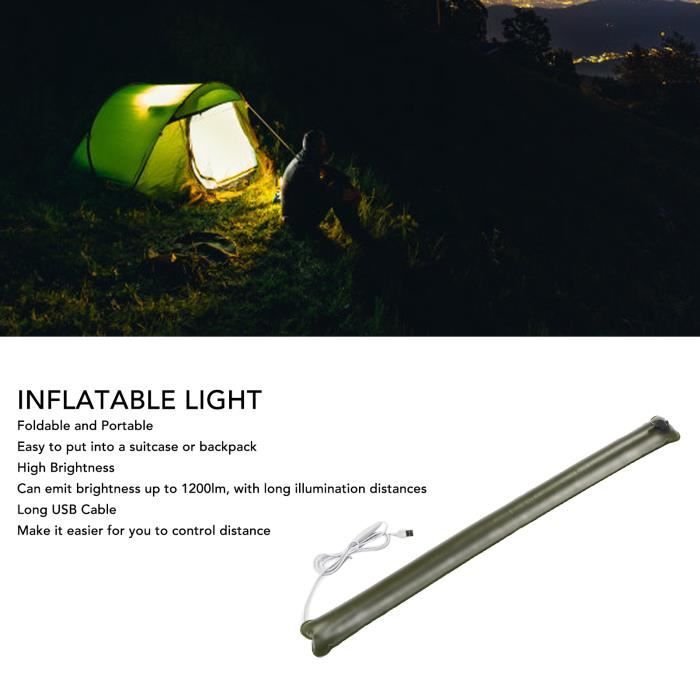 Lampe de tente LED portative pliable multifonctionnelle légère de camping adaptée à la randonnée