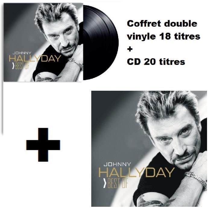 Pack Best of Johnny Hallyday - 2 Vinyles + CD - 28 chansons cultes  compilation - Achat CD - Cdiscount Musique