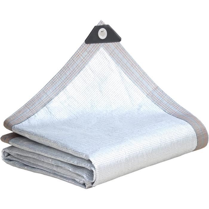 Tissu D'ombrage à 99 %, Tissu D'ombrage Réfléchissant En Feuille D'aluminium, Anti-UV, Résistant Au Soleil, Pour Voiture/chien/serre/jardin/pergola 2,3 X 9,8 Pi 6,5 X 16,4 Pi 16,4 X 16,4 Pi (taille
