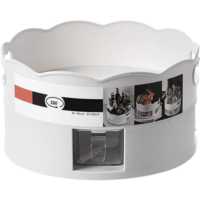Plateau Tournant Rangement Cuisine, Plateau Tournant en Plastique À 2