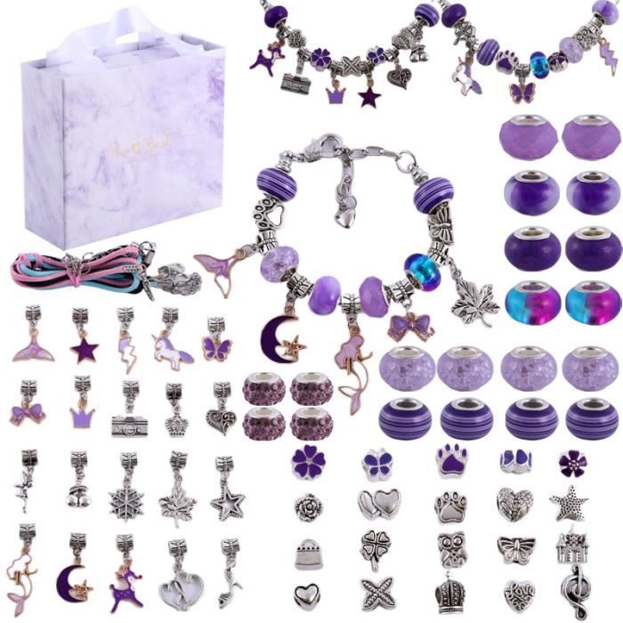 Cadeau Fille 513 Ans Enfant Jouet Bijoux DIY Charms Bracelet Kit