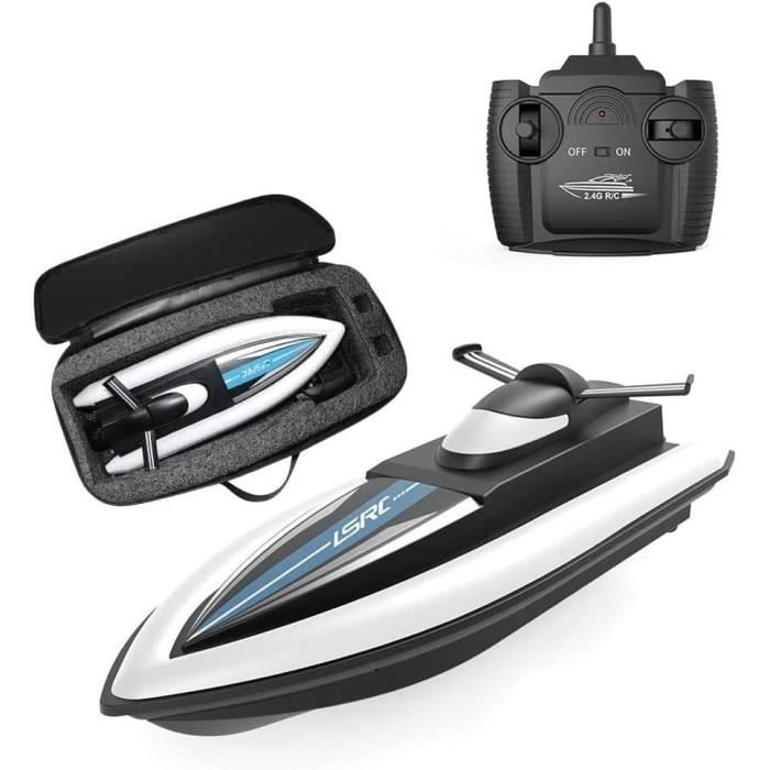 Silverlit 4SPEED – Bateau Télécommandé Speed Boat – 34 Cm – 2,4 GHz – Vitesse 15-25 Km/h – Blanc Et Noir – Look Agressif – Dès 6 Ans – Cadeau