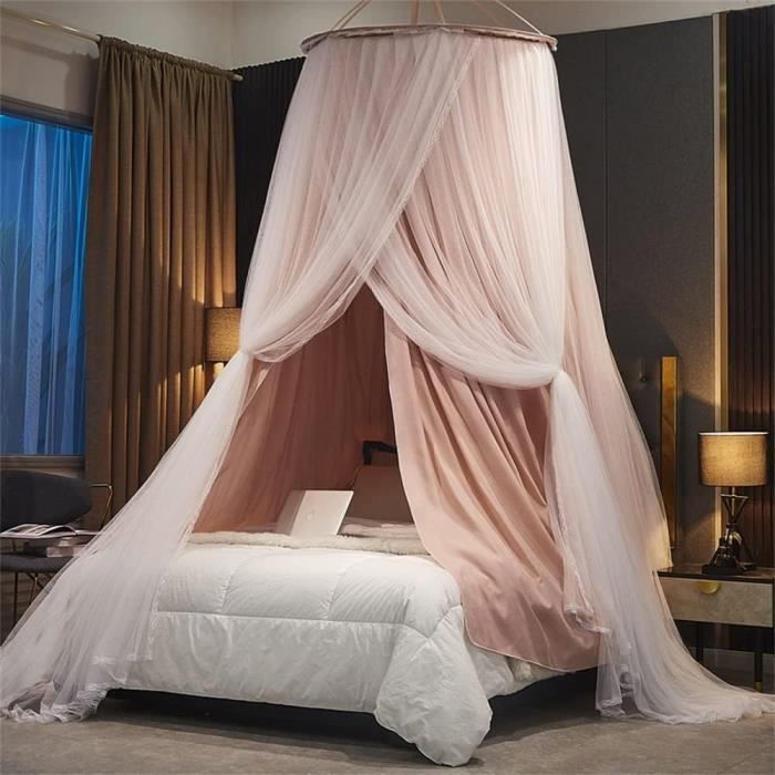 Moustiquaire De Lit En Dôme Universelle - Pour Lit Simple/double, Polyester Respirant, Installation Facile