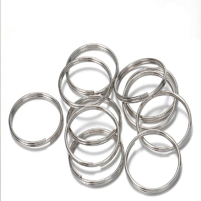 Lot De 20 Anneaux Tippet Acier Inoxydable – Ovale 2 Mm, Sans Soudure, Anti-reflet, Pêche à La Mouche/Leader