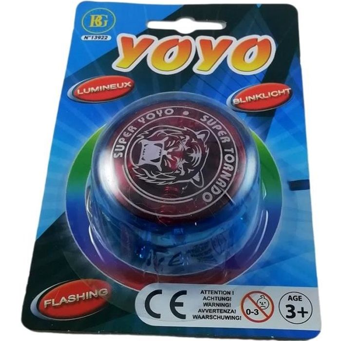 Yoyo Magique Lumineux Magic Ball Jouet avec Motif pour Enfant Bleu