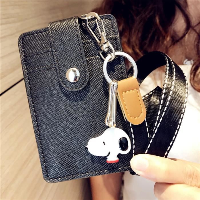 Étui clés cuir porte-clés avec poches pour cartes accessoire maroquinerie 