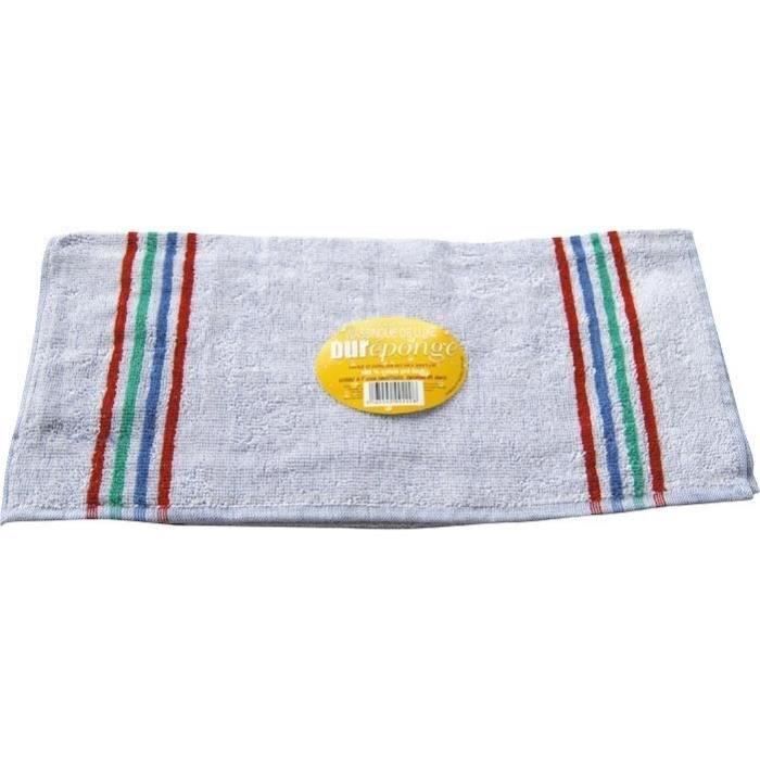 Serpillière/wassingue 100% coton blanc 50x63cm