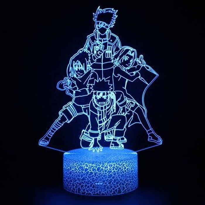 Lampe Led naruto veilleuse kakashi 16 couleurs avec Télécommande