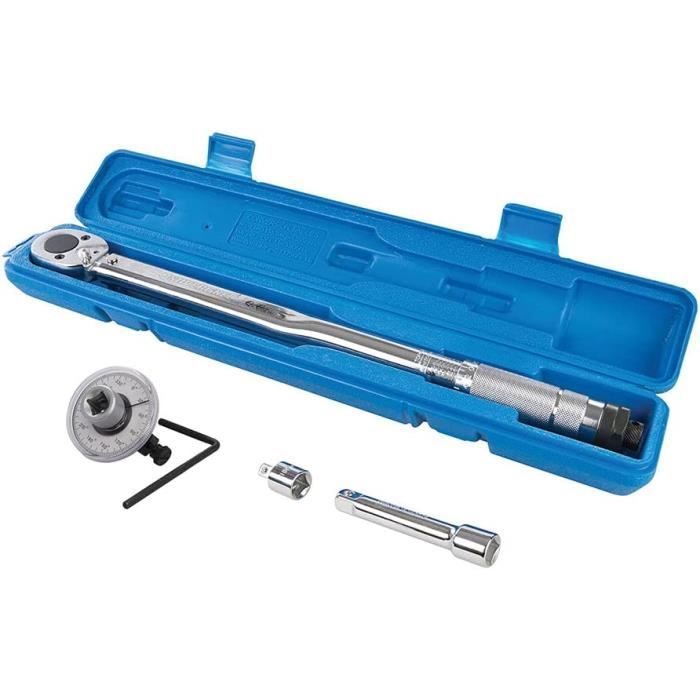 Clé Dynamométrique 1/2 40-210 Nm Avec Douilles Et Rallonge