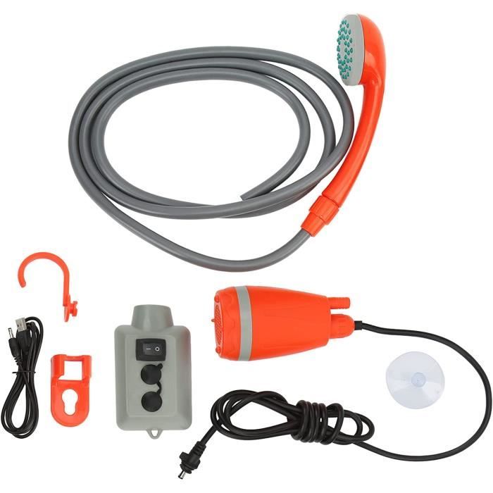 Douche Portable De Camping Flyfish – Batterie 2200mAh, Débit 4L/min – USB Rechargeable, 60 Min D’autonomie – Idéale Plein Air