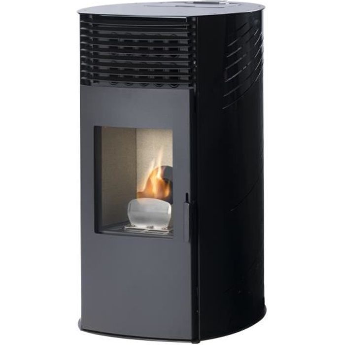 Poêle à granulés demi-rond ARGENTA - 10 kW