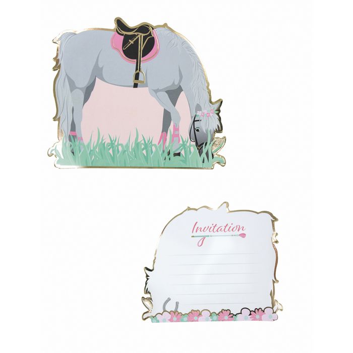 Carte Invitation Anniversaire Cheval Cdiscount