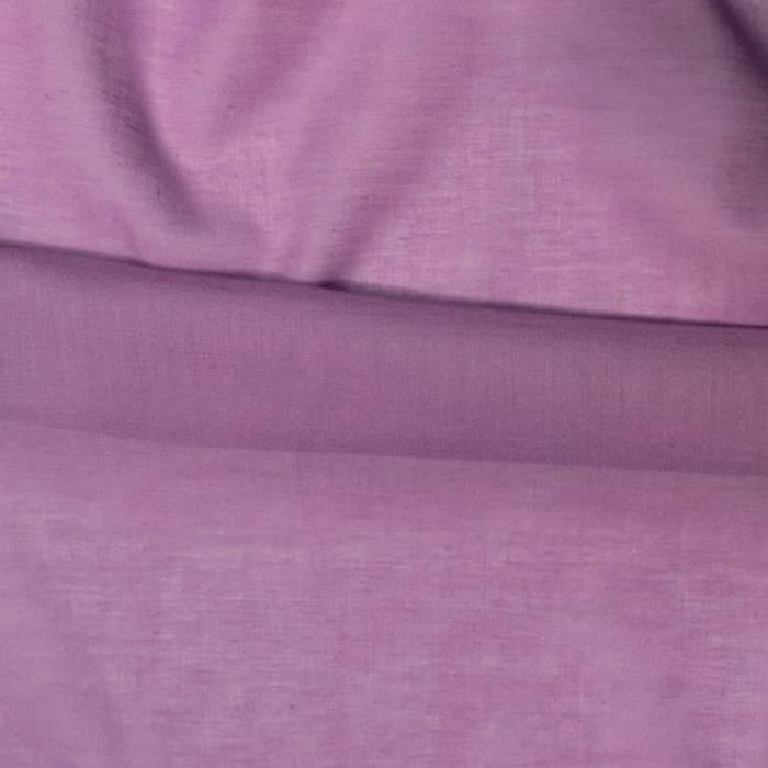 Coupon De Tissu Triple Voile 100% Coton - 1.50m X 2.25m - Rouge - Neuf