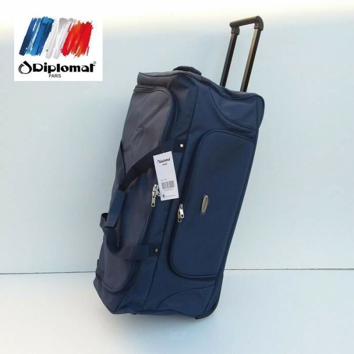 Sac Homme Bandouliere Roulettes Sac De Voyage Avec Bleu Cerise