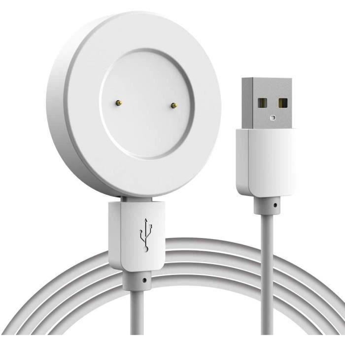 Chargeur Magnétique Pour Montre Connectée – Lot De 2 Câbles USB Avec Broches 4 Mm – Longueur 60 Cm – Compatible Avec La Plupart Des Montres Intelligentes