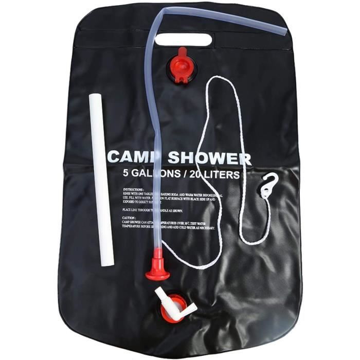 Dinohhi Sac de douche solaire de camping, sac de douche solaire