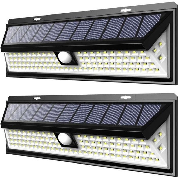 Lampe Solaire - Juce® - 54 LED - Etanche IP65 - Détecteur de Mouvement - Eclairage Extérieur