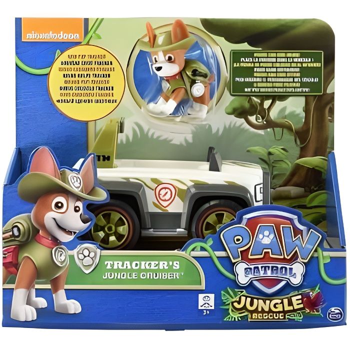 Pat Patrouille : Tracker + Jeep / 4x4 - Figurine Et Vehicule - Paw Patrol -  Cdiscount Jeux - Jouets