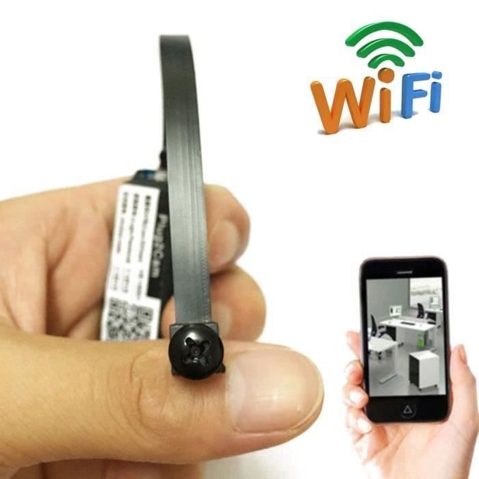Mini Caméra Espion WiFi HD 1080p - Vision Nocturne, Détection De Mouvement, Appli Smartphone