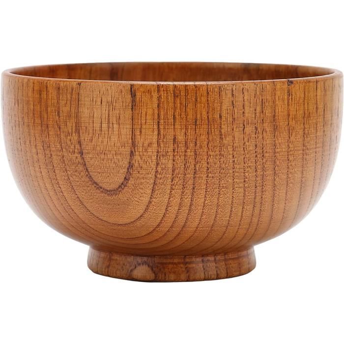 Cyrank Saladier En Bois, Bol De Service De Barque, Assiette De