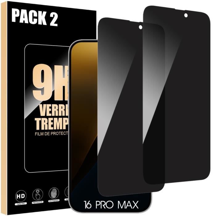 Protection Caméra Ringke Pour IPhone 16 Pro Max Et 16 Pro - Verre Trempé Cadre Aluminium Anti-Rayures 2 Pack