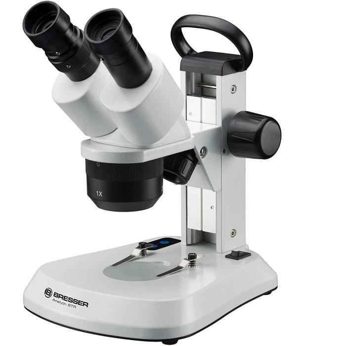 Microscope d'analyse Bresser Analyth STR 10-40x - Blanc/Noir