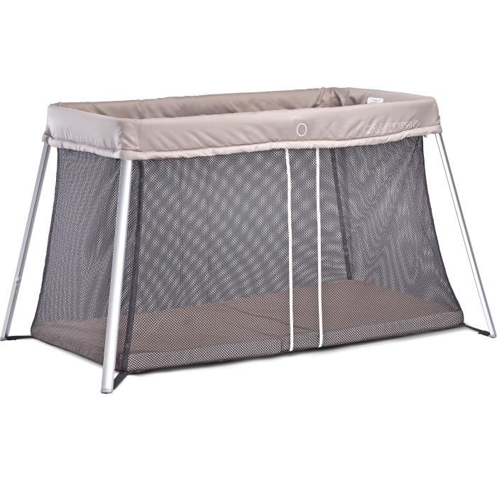 Lit Parapluie De Voyage Parc Bébé Pliable 2 Niveaux Youpa-la Couleur Gris, Parc