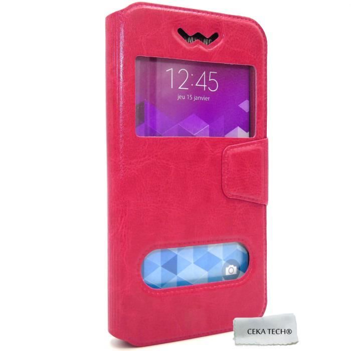 CEKATECH/® Universelle Protection de qualit/é Couleur Rouge Housse Etui Compatible avec Danew Konnect 602