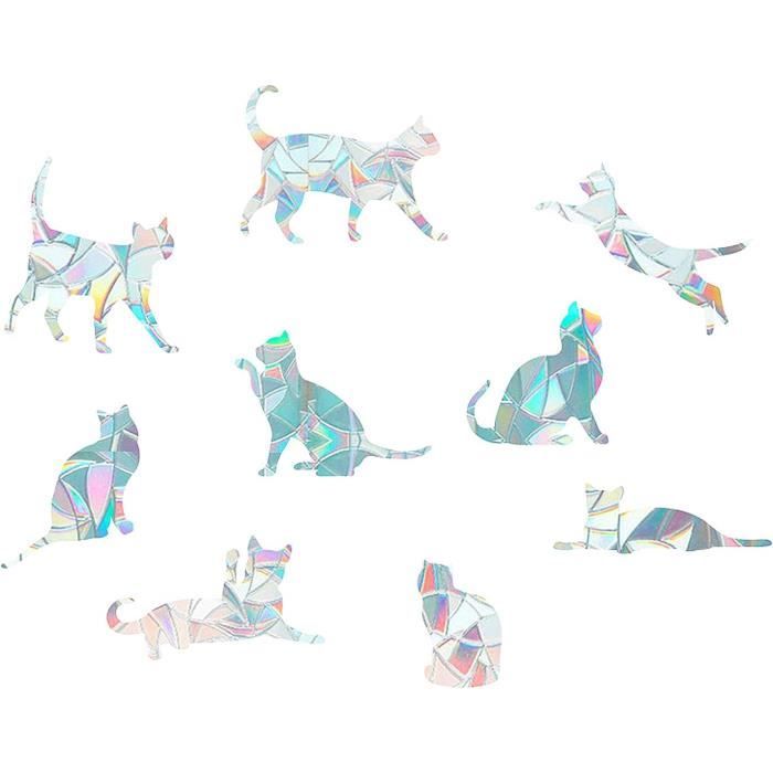 Gosknor Lot de 22 autocollants de fenêtre arc-en-ciel, fleur de vie