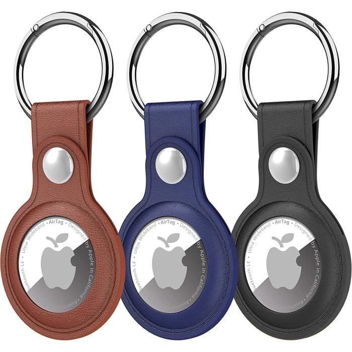 3 Pièces Apple AirTag Keychain Locator Tracker Protection Coque Finder  Pendentif Apple AirTags Protector CaseJ Gris + Verde + Negro - Cdiscount  Bagagerie - Maroquinerie