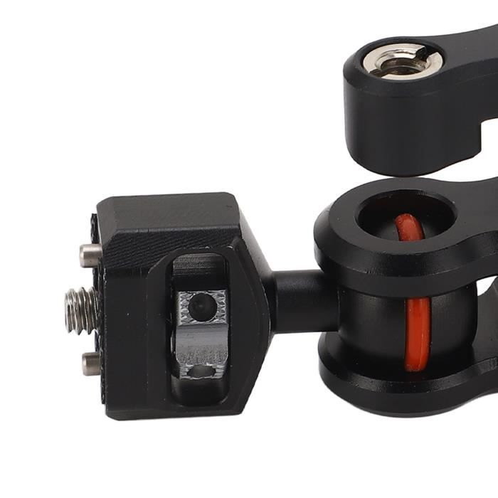 Adaptateur YS Sea Frogs En Aluminium Avec Bras Sphérique 1" - Connexion Stroboscope Et Lumière Vidéo Boîtier Sous-Marin