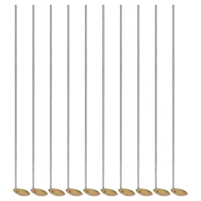 Bâtonnets Mélange Verre - Lot De 10 Tiges 15cm Pour Labo, Cuisine - Extrémités Polies, Lavables - 10