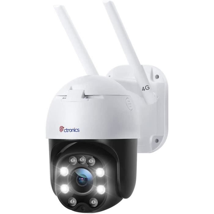 20€ sur Ctronics 2K 3MP Caméra Surveillance WiFi Extérieur sans