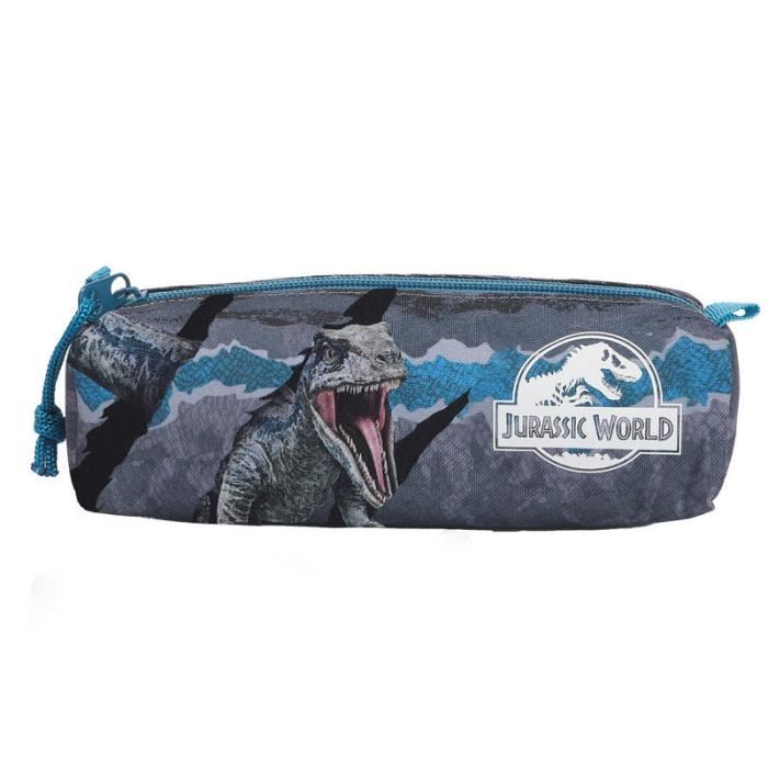 Jurassic World Trousse d'école à 3 fermetures éclair complète de papeterie licence officielle 